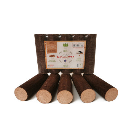 Komprimierte Baumstämme, 100 % Buche – 1040 kg Palette