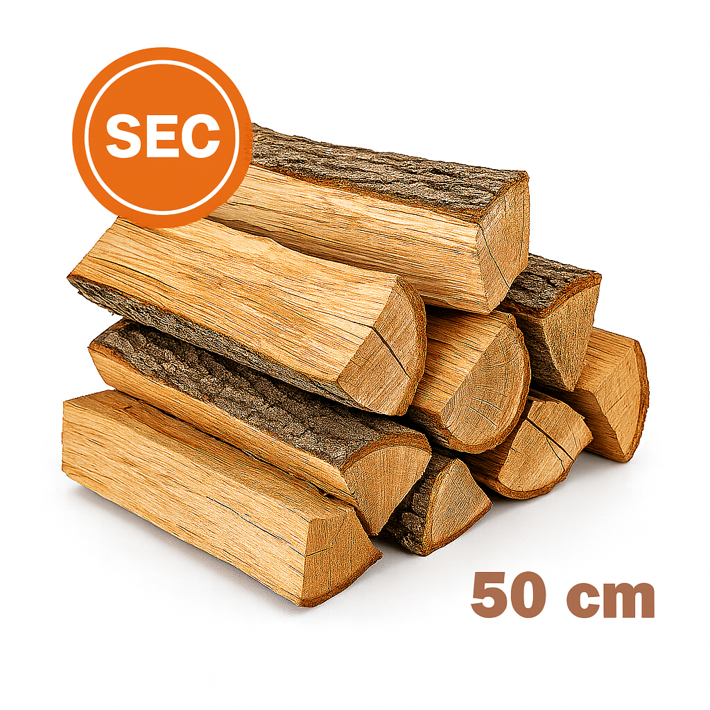 Trockenes Brennholz, 50 cm lange Stücke