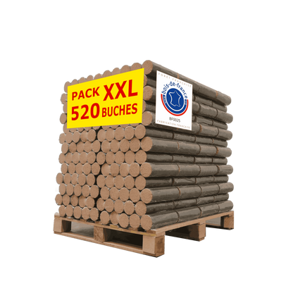 Komprimierte Baumstämme, 100 % Buche – 1040 kg Palette