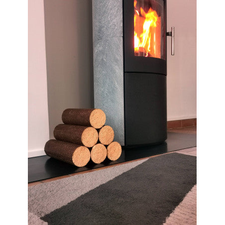 Komprimierte Baumstämme, 100 % Buche – 1040 kg Palette