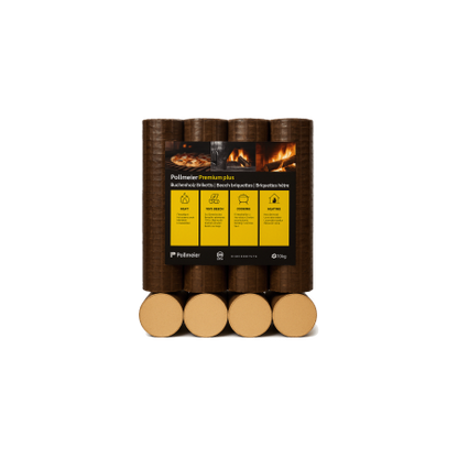 Premium-Briketts aus 100 % Buchenholz - 960 kg (96 Säcke à 10 kg)