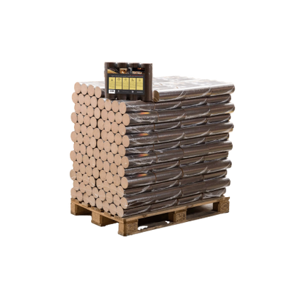 Premium-Briketts aus 100 % Buchenholz - 960 kg (96 Säcke à 10 kg)