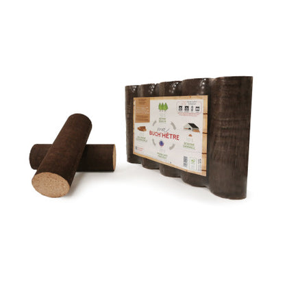 Komprimierte Baumstämme, 100 % Buche – 1040 kg Palette